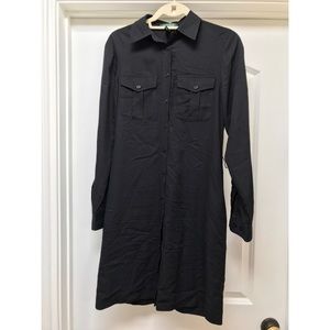 Lauren by Ralph Lauren Black Shirt Dress Size 4